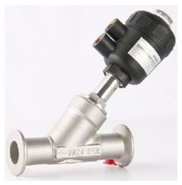 La valve de piston de Seat d'angle de SS304 PV500 pour le milieu jusqu'à + la tri bride 180℃ finit